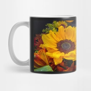 Sunflower With Waterdrops Mug